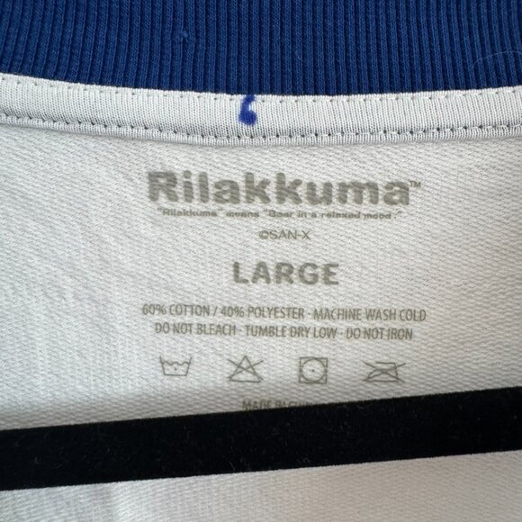 Rilakkuma 20th Anniversary USA Edition Long Sleeve Raglan Tee Size Large - Picture 3 of 6